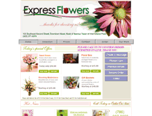 Tablet Screenshot of expressflowers.net